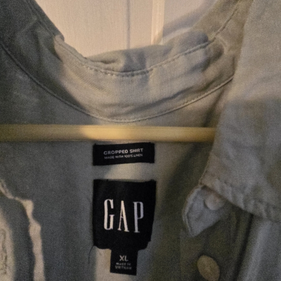 Linen button down top, XL, Gap - Picture 5 of 5
